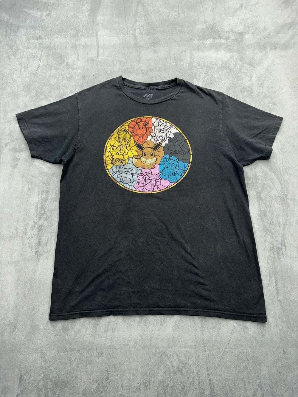 Pokémon Eevee Evolutions Stained Glass Graphic T-Shirt